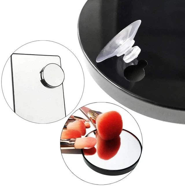Alt view image 5 of 6 - TTSAM 10X Magnifying Makeup Mirror, Round Mirror 2 Suction Cups Facial Makeup Cosmetic Absorption Shaving Home Makeup Travel Essential(Diameter 3.46 inches)