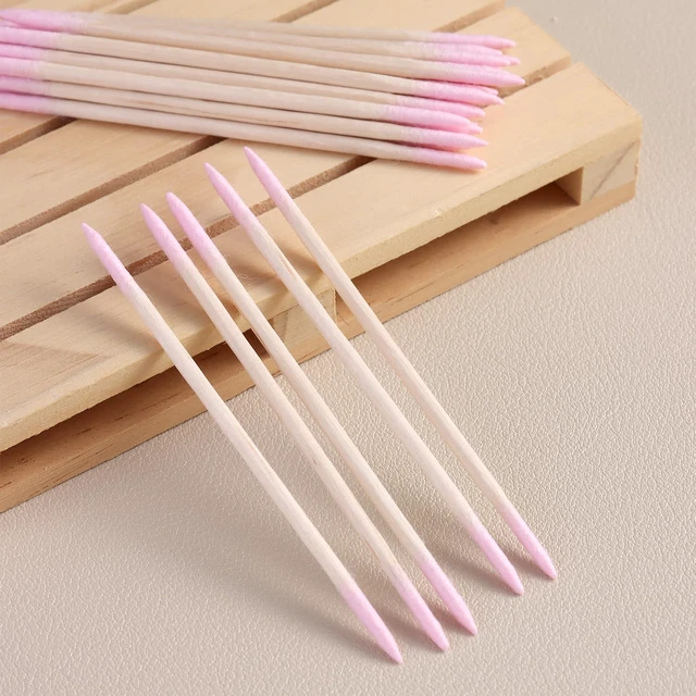 Alt view image 3 of 7 - 200pcs Pointed Tip Cotton Swabs with Wooden Sticks