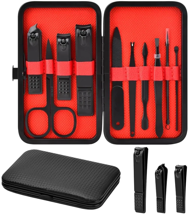 Main image of Manicure Set Gifts for Men Stainless Steel Nail Clippers Set Kit Care Tools
