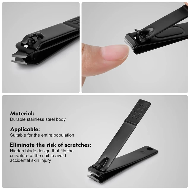 Alt view image 2 of 6 - Manicure Set Gifts for Men Stainless Steel Nail Clippers Set Kit Care Tools
