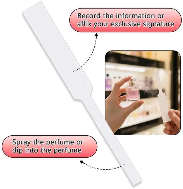 Alt view image 5 of 7 - 200PCS Fragrance Test Strips,White Perfume Essential Oils Paper Test Strip