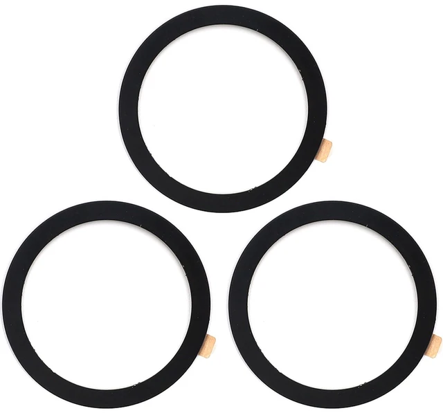 Main image of TENOC Universal Metal Ring Sticker, 3Pcs, Black