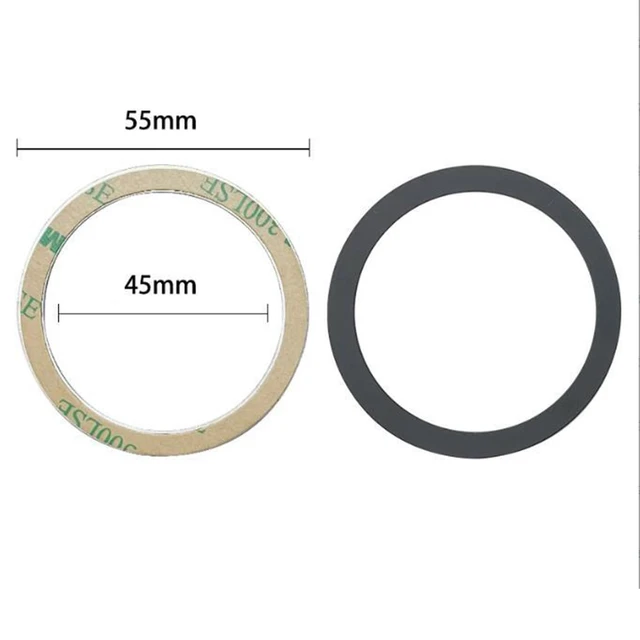 Alt view image 4 of 6 - TENOC Universal Metal Ring Sticker, 3Pcs, Black