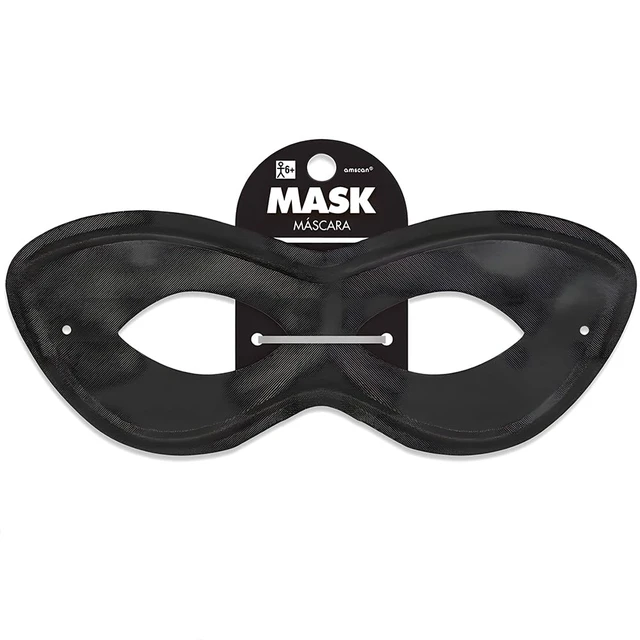 Alt view image 5 of 5 - amscan Game Ready Team Spirit Party Super Hero Mask Accessory, Black, One Size, 2 7/8inch x 8 1/4inch