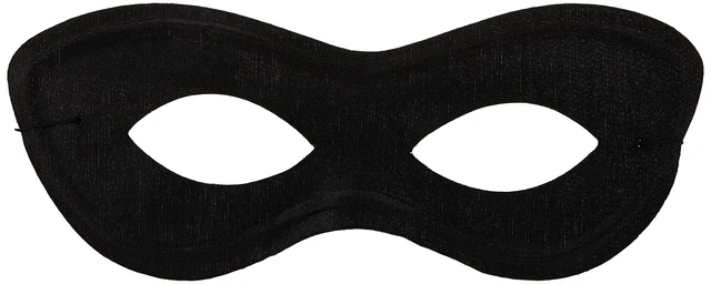 Alt view image 3 of 5 - amscan Game Ready Team Spirit Party Super Hero Mask Accessory, Black, One Size, 2 7/8inch x 8 1/4inch