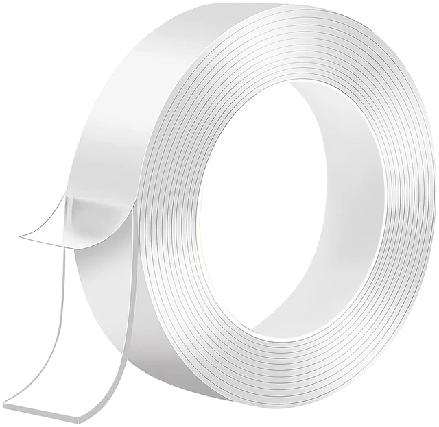 Main image of Double Sided Tape Heavy Duty, Nano Double Sided Sticky Adhesive Tape, Clear Mounting Tape Picture Hanging Strips, Removable Wall Tape