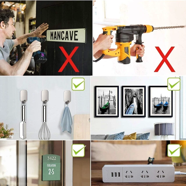 Alt view image 6 of 7 - Double Sided Tape Heavy Duty, Nano Double Sided Sticky Adhesive Tape, Clear Mounting Tape Picture Hanging Strips, Removable Wall Tape