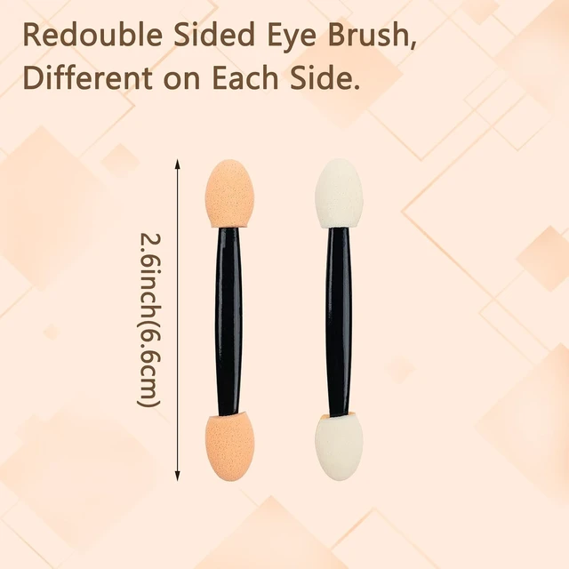 Alt view image 5 of 5 - 50PCS Disposable Eyeshadow Applicators,Sponge Tips Eye Shadow Applicator Sticks Double Sided, Suitable for Home and Travel Use