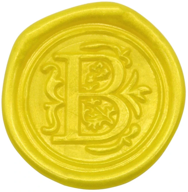 Alt view image 6 of 6 - Medieval Initial Alphabet Wax Seal Stamp, Letter B