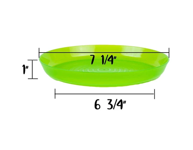 Alt view image 7 of 7 - Kids Plastic Dinnerware Set of 6 Multi Color Plates - Reusable, BPA-Free, Dishwasher Safe and Microwaveable