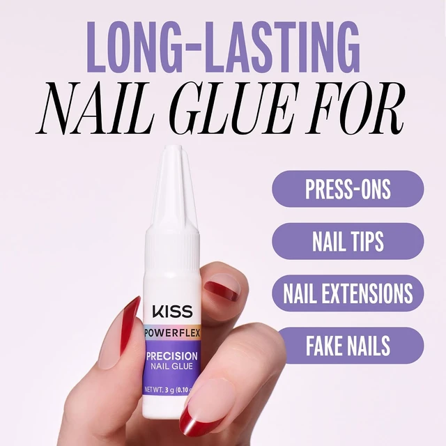 Alt view image 6 of 6 - Kiss PowerFlex Nail Glue for Press Ons, Super Strong,Fast Dry Precision Tip
