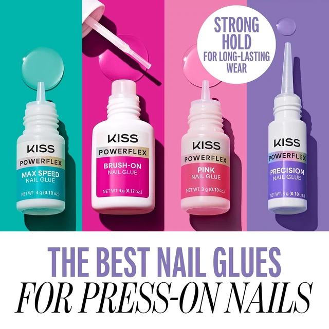 Alt view image 4 of 6 - Kiss PowerFlex Nail Glue for Press Ons, Super Strong,Fast Dry Precision Tip