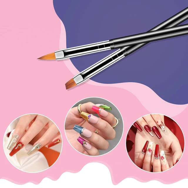Alt view image 2 of 6 - Artdone Nail Art Dotting Tools 6PCS Double-ended Brushes Kit Gel Polish