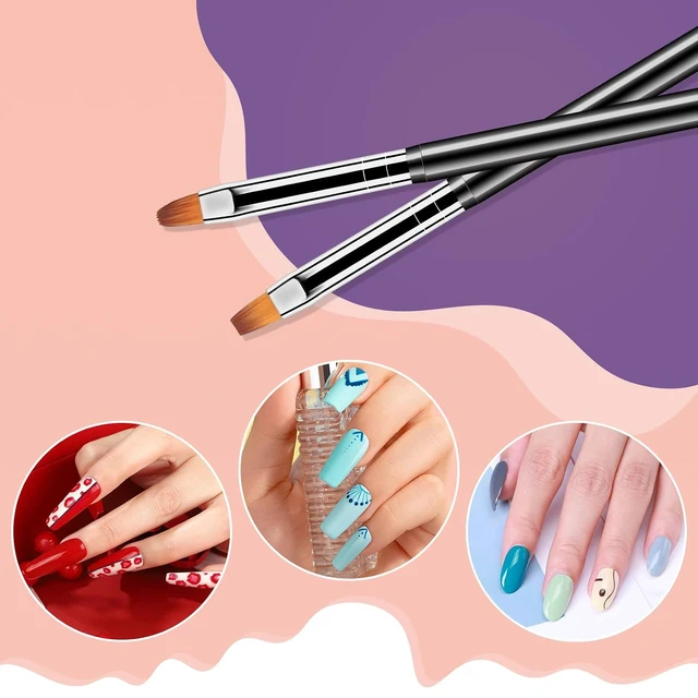 Alt view image 4 of 6 - Artdone Nail Art Dotting Tools 6PCS Double-ended Brushes Kit Gel Polish