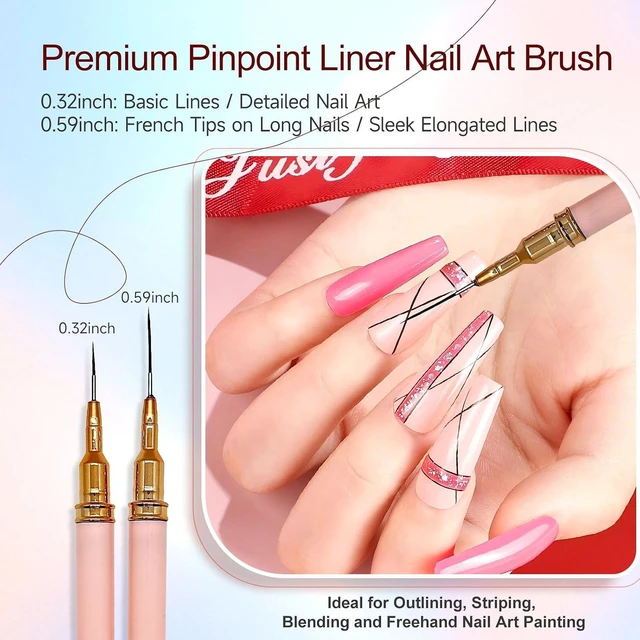 Alt view image 2 of 7 - 65Pcs Professional Nail Art Tools Set Premium Nail brushes & Pens