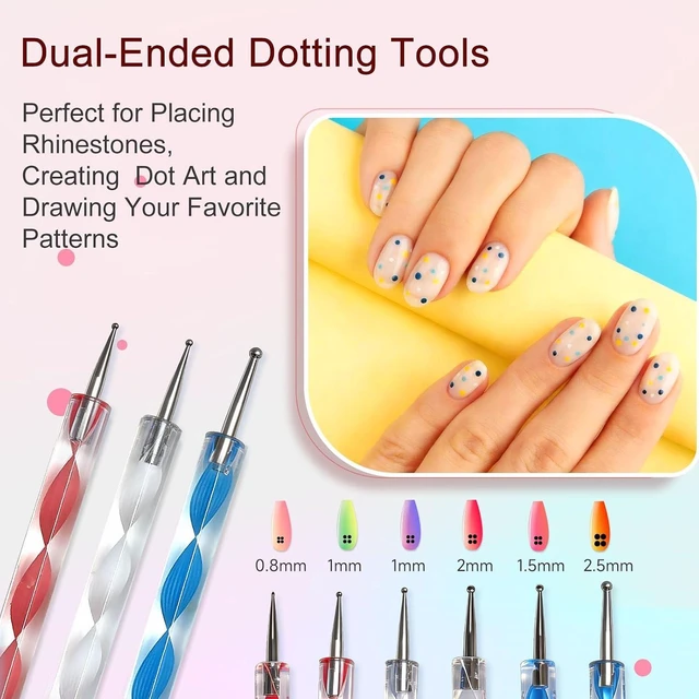 Alt view image 5 of 7 - 65Pcs Professional Nail Art Tools Set Premium Nail brushes & Pens