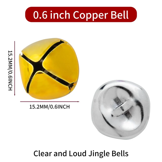 Alt view image 2 of 4 - 12 Colors Jingle Bells for Crafting, 60PCS Colorful Small Bell for Crafts, 0.59 Inch Bulk Christmas Bells for Home Decorations, Multi-Color Mini Jingle Bell for Pets and Party Decor