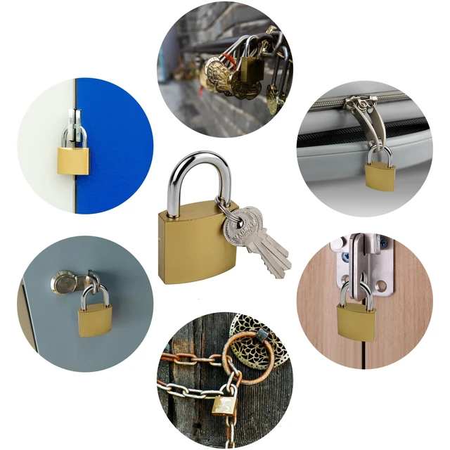 Alt view image 4 of 7 - 1 Pcs Small Keyed Padlocks, 1.25 Inch (32 mm) Locker Lock with Keys for Luggage Locks Gym Locker Toolbox (1.25Inch)