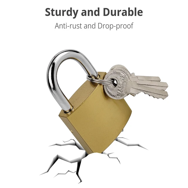 Alt view image 3 of 7 - 1 Pcs Small Keyed Padlocks, 1.25 Inch (32 mm) Locker Lock with Keys for Luggage Locks Gym Locker Toolbox (1.25Inch)