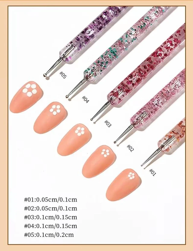Alt view image 2 of 3 - Nail Art Brushes Set, 20pcs Nail Design Painting Brushes, Professional Nail Art Design Brushes, Nail Fine Liner Brushes, White
