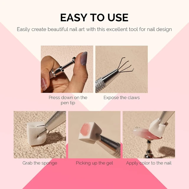 Alt view image 3 of 6 - MelodySusie 100Pcs Soft Nail Sponges for Ombre