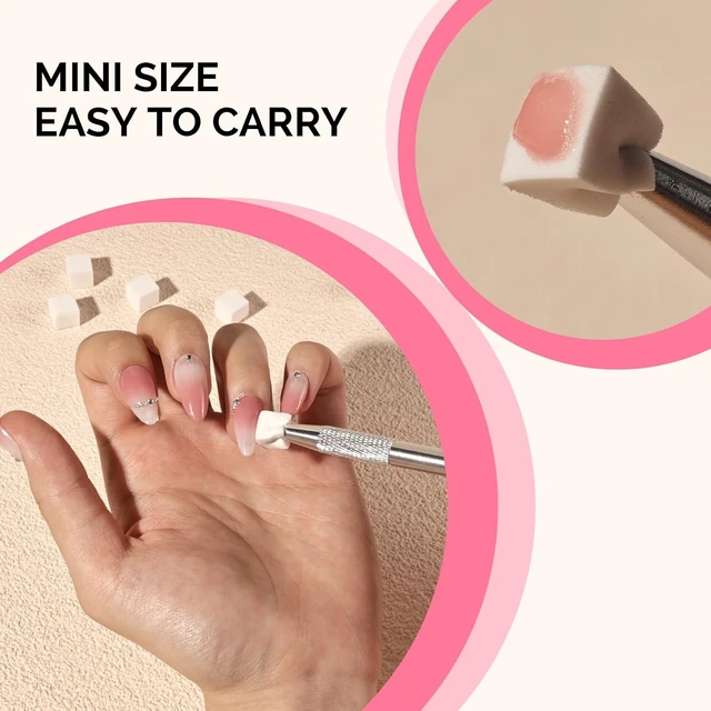 Alt view image 5 of 6 - MelodySusie 100Pcs Soft Nail Sponges for Ombre