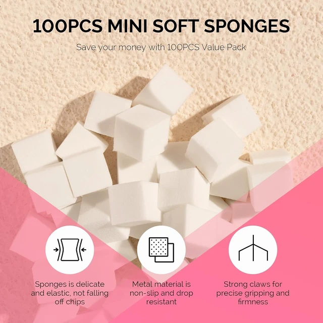 Alt view image 4 of 6 - MelodySusie 100Pcs Soft Nail Sponges for Ombre