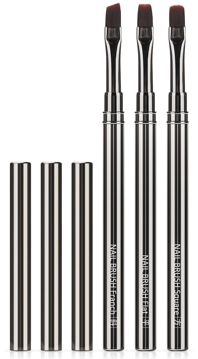 Main image of 3Pcs Nail Art Clean Up Brushes,For Nail Art & Cuticle Cleaning