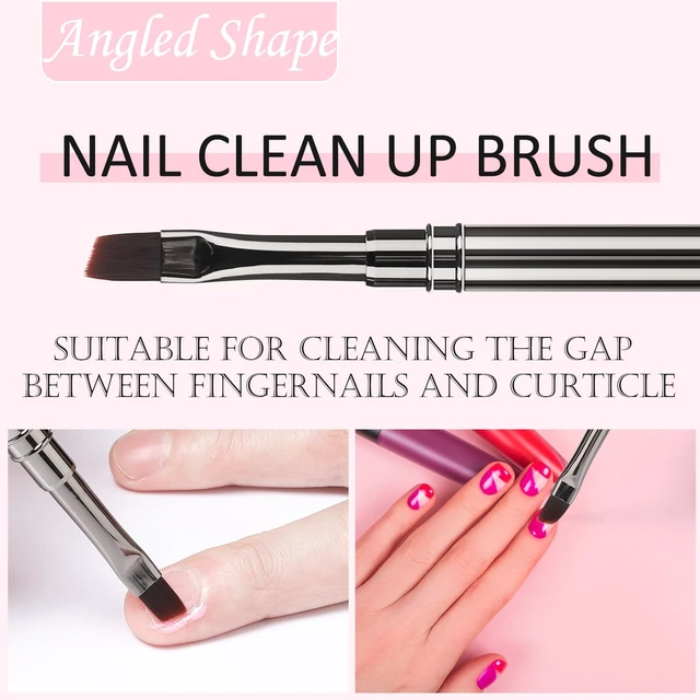 Alt view image 5 of 7 - 3Pcs Nail Art Clean Up Brushes,For Nail Art & Cuticle Cleaning