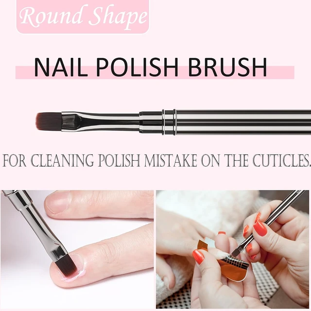 Alt view image 7 of 7 - 3Pcs Nail Art Clean Up Brushes,For Nail Art & Cuticle Cleaning
