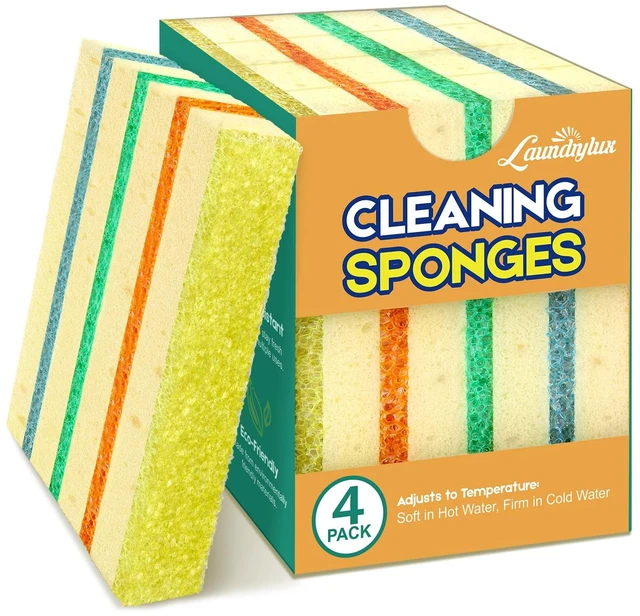 Main image of LAUNDRYLUX 4 Pack Scrub Sponge - Temperature-Responsive