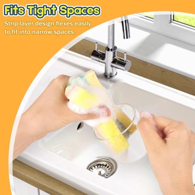 Alt view image 5 of 6 - LAUNDRYLUX 4 Pack Scrub Sponge - Temperature-Responsive