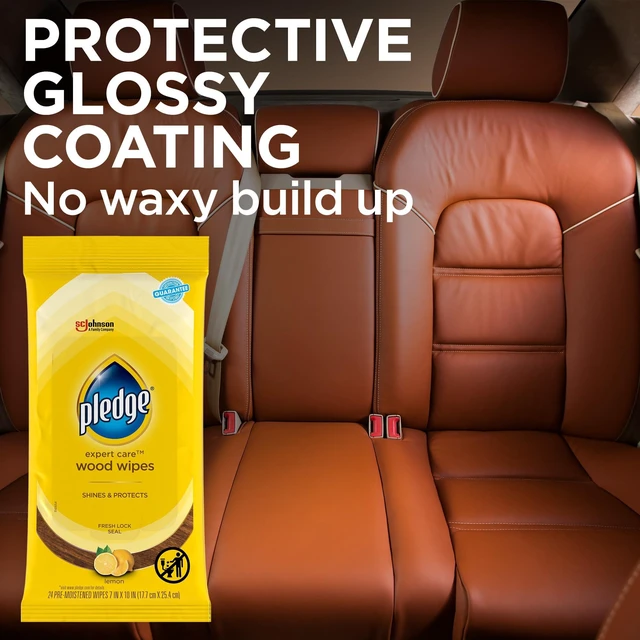 Alt view image 5 of 6 - Pledge Expert Care Enhancing Wood Wipes, Lemon Scent, 24 Count, white