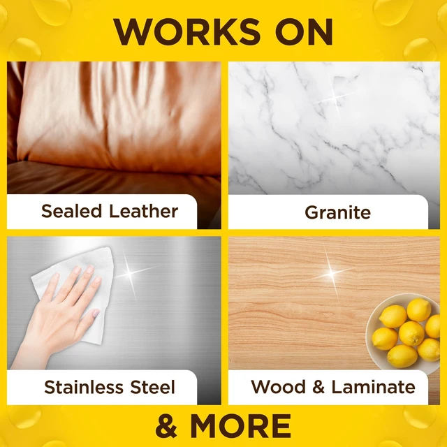 Alt view image 4 of 6 - Pledge Expert Care Enhancing Wood Wipes, Lemon Scent, 24 Count, white