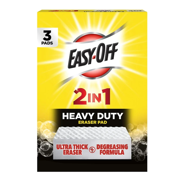 Main image of Easy-Off® Heavy Duty Degreaser Cleaner, 2-in-1 Cleaning Pads, 3 ct