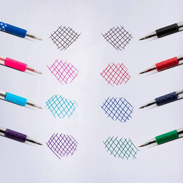 Alt view image 6 of 6 - Pentel RSVP Ballpoint Pen, (0.7mm), Fine Line, Black Ink, Pack of 5 (BK90PF5A)