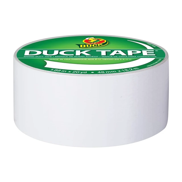 Alt view image 2 of 5 - Duck Tape Brand Color Duct Tape, 1.88 in x 20 yds, White, Single Roll