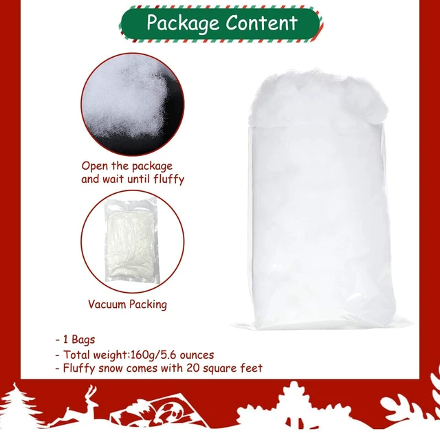 Alt view image 6 of 6 - Apragaz Christmas Fake Snow Decoration, Snow for Christmas Village