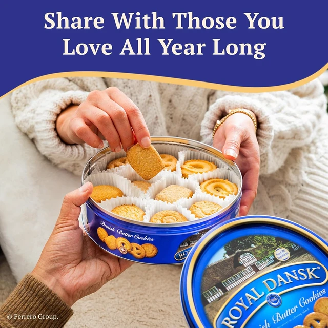 Alt view image 3 of 6 - Royal Dansk Butter Cookies, Assorted Snacks Made with Real Butter, 12 Oz