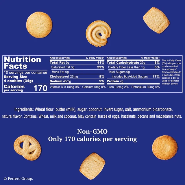Alt view image 6 of 6 - Royal Dansk Butter Cookies, Assorted Snacks Made with Real Butter, 12 Oz