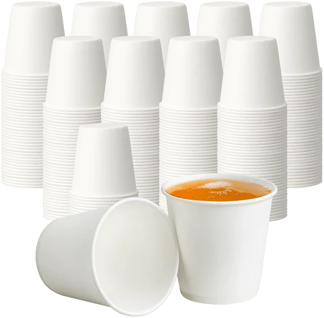 Main image of 3 oz Disposable Paper Cups, Mouthwash Cups, Small Coffee Cups for Bathroom Rinsing, Mini Water Drinking Cups for Espresso, Samples, 200 Pack