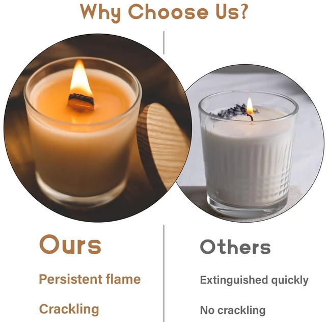 Alt view image 2 of 6 - MAQIHAN 100 Wood Wicks for Candles Making - Smokeless Wooden Candle Wicks