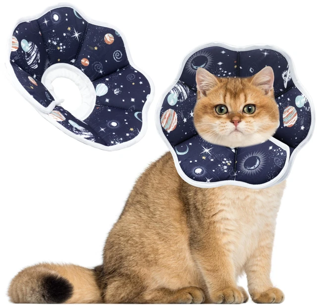 Main image of Soft Adjustable Cat Cone Collar, Comfortable Cat Recovery Collar