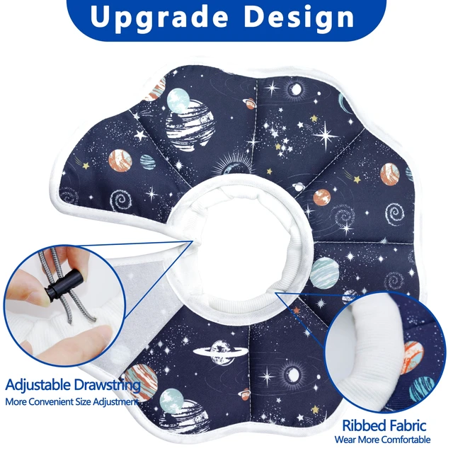 Alt view image 2 of 6 - Soft Adjustable Cat Cone Collar, Comfortable Cat Recovery Collar