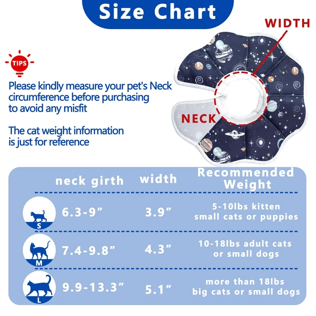 Alt view image 6 of 6 - Soft Adjustable Cat Cone Collar, Comfortable Cat Recovery Collar
