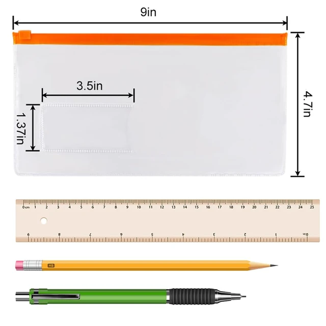 Alt view image 6 of 6 - EOOUT 24pcs Poly Zip Envelope, Plastic Envelope, Reusable Envelopes, 9 x 4.7 Inches, A6 Size, 10 Colors, for Office Supplies