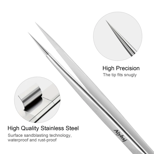 Alt view image 3 of 7 - Precision Tweezer, Upgraded Professional Pointed, High-end Stainless Steel