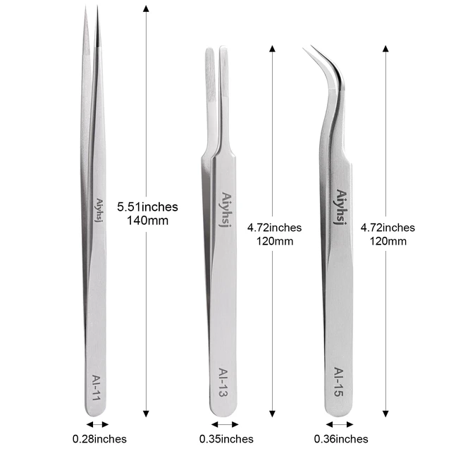 Alt view image 7 of 7 - Precision Tweezer, Upgraded Professional Pointed, High-end Stainless Steel