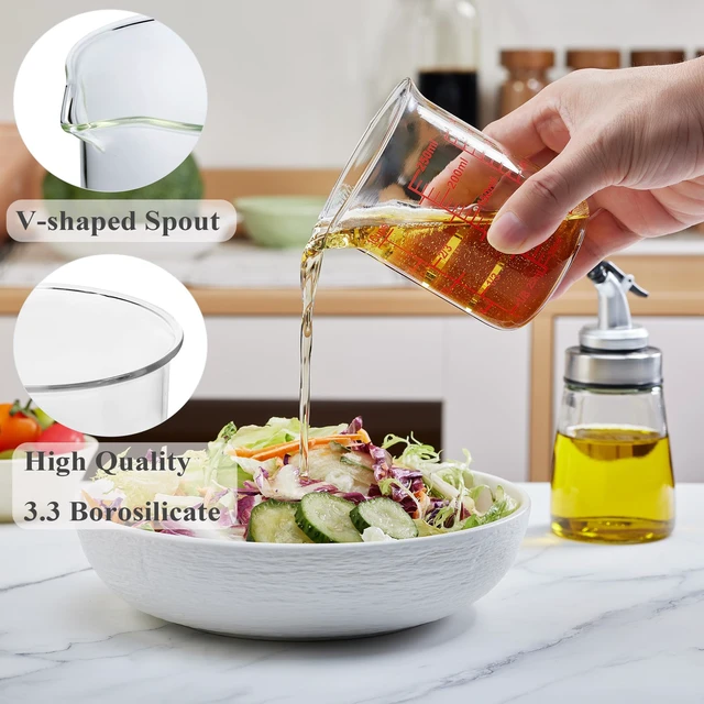 Alt view image 5 of 6 - Ackers Borosilicate Glass Measuring Cup with Spout, 250 ml, 8 oz/1 Cup
