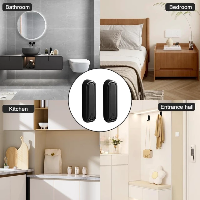 Alt view image 3 of 5 - 2pcs Foldable Hooks for Entryway, Black Folding Wall Hook, Living Room, Bedroom - Space Saving Folding Walled Hook for Coat, Backpack, Purse & Keys (2pcs Black Hooks)
